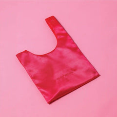 Strawberry Satin Knot Bag